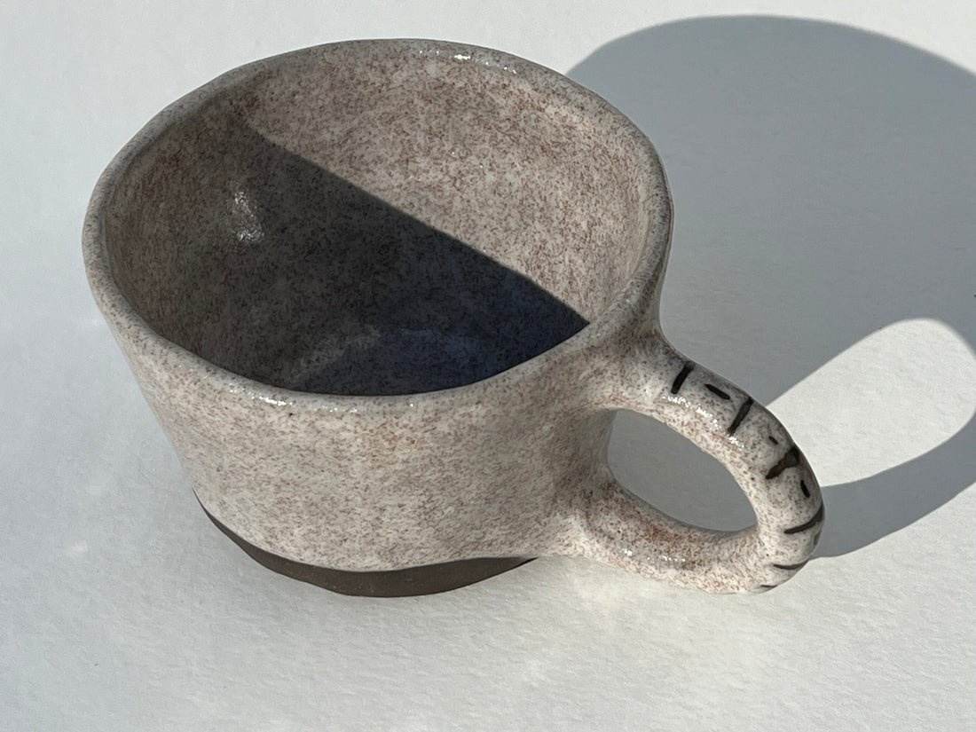 Hand built Ceramic Mug (Oatmeal)