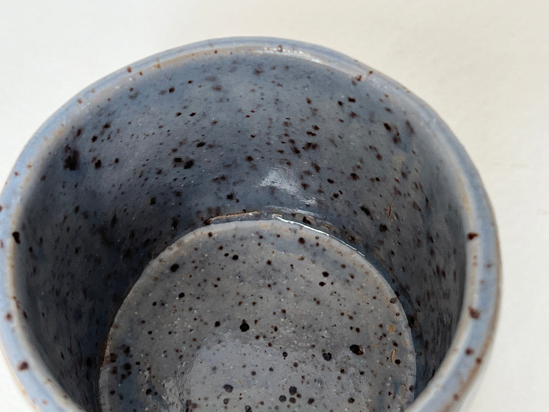 Hand built Ceramic Matcha Tea Cup with Bamboo Whisk + Stand - Set