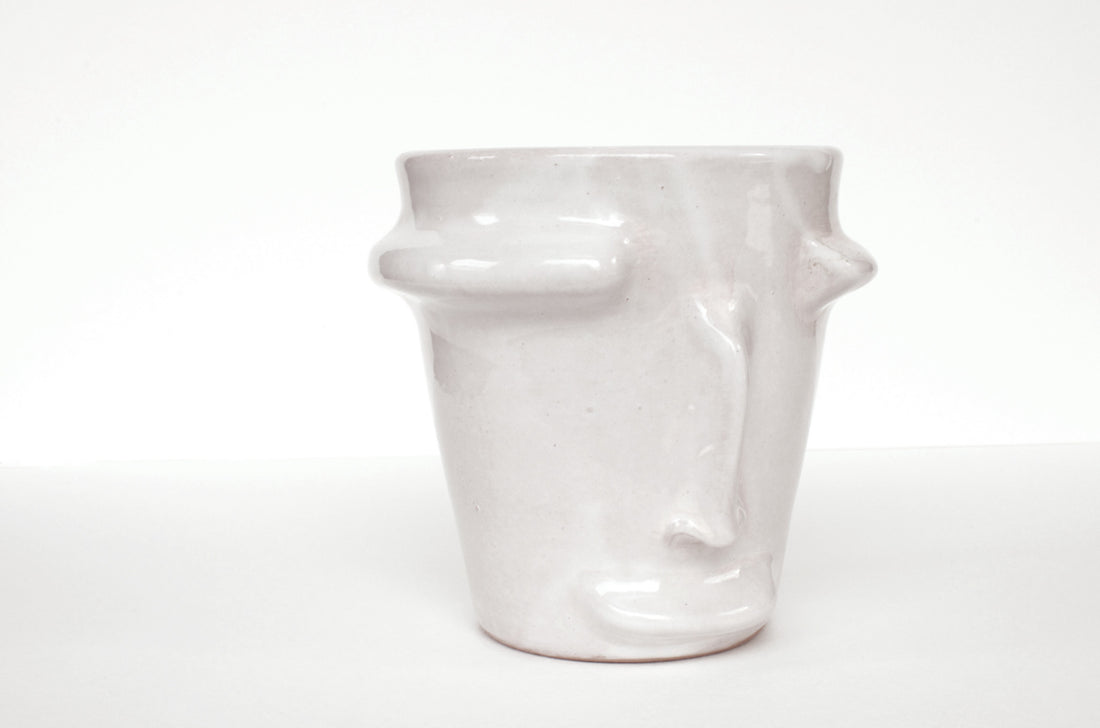 Ceramic Face Vase