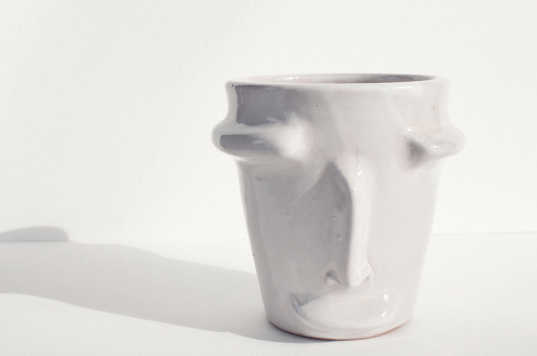 Ceramic Face Vase
