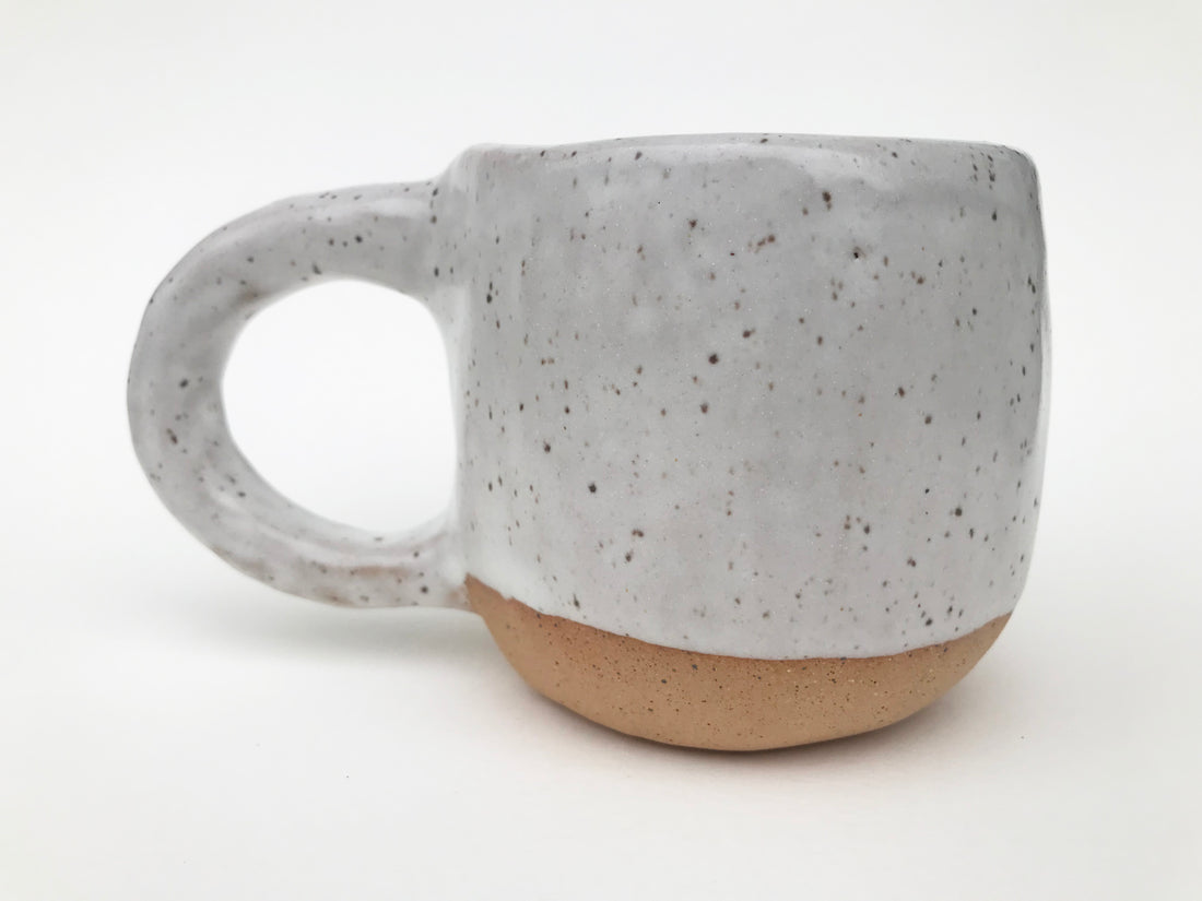 Large Speckled Mug - Black + White