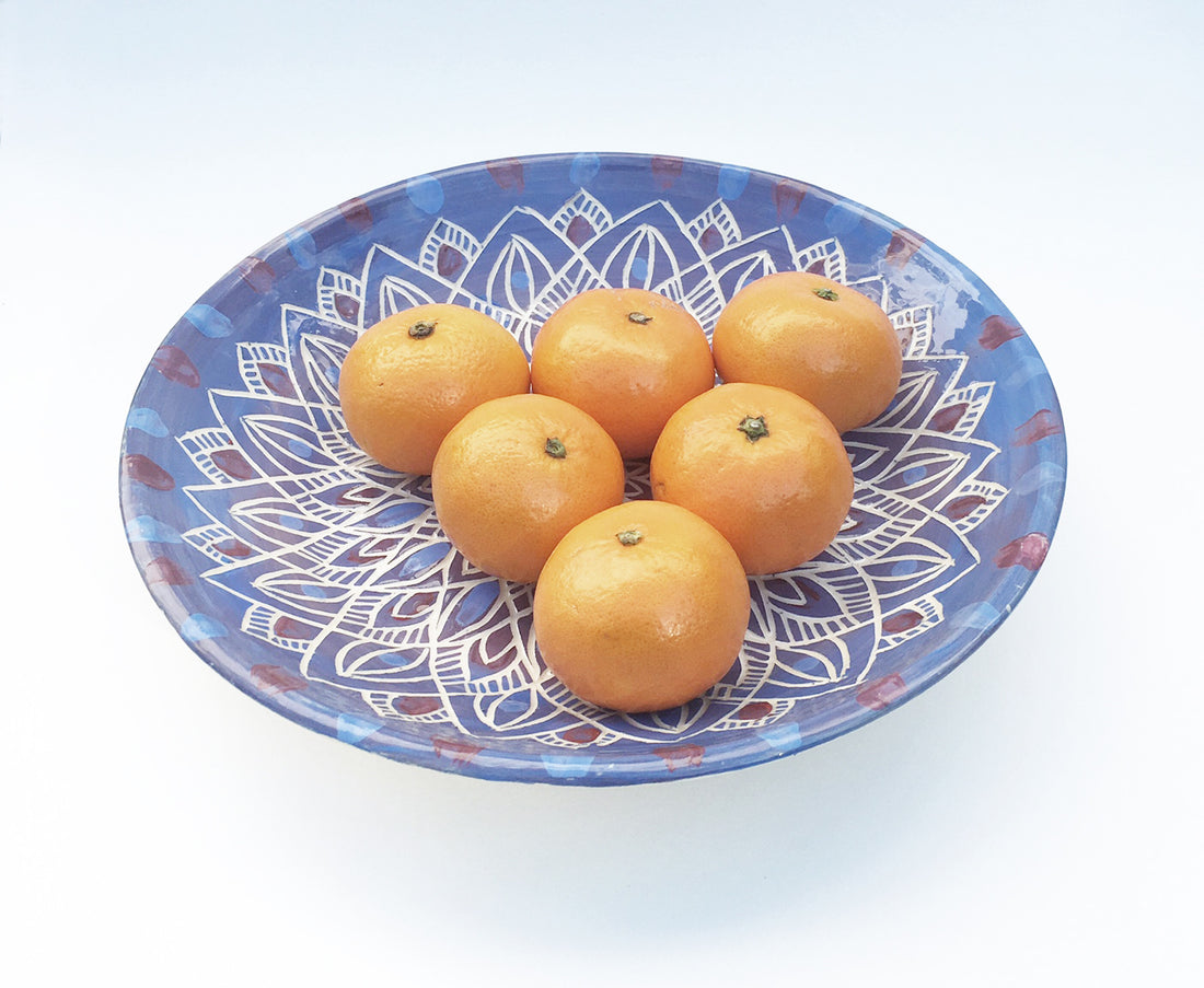 Mandala Ceramic Serving Plate