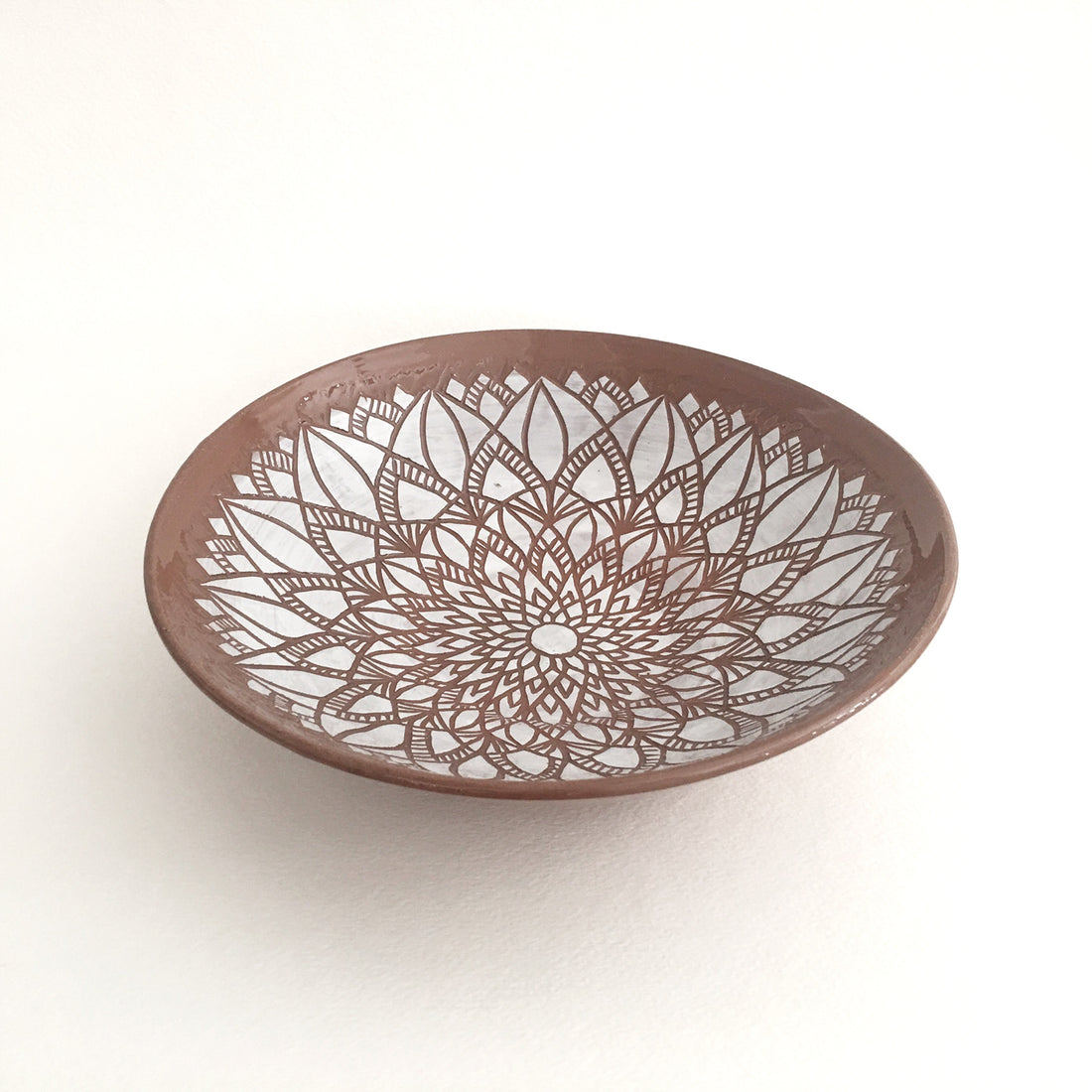 Mandala Terracotta Serving Bowl